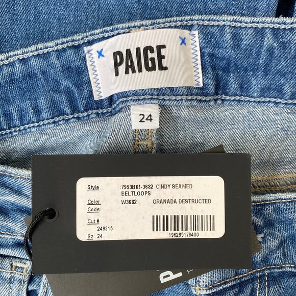 Paige Cindy Straight Leg Granada Destructed - Picture 5 of 8